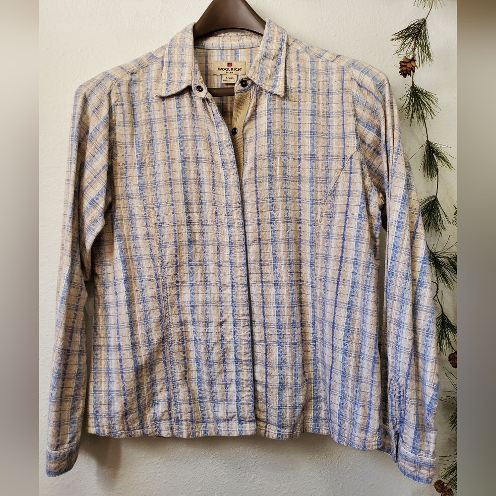 Vintage Woolrich Unique Snap Front Plaid Western Shirt